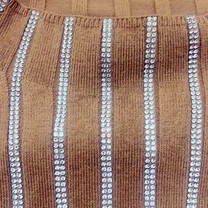 Beautiful Red Sweater with Faux Diamond Stones